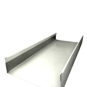 Canal de piso para panel de 100mm pp blanco 04mm(50x105x50mm largo 3 ml)